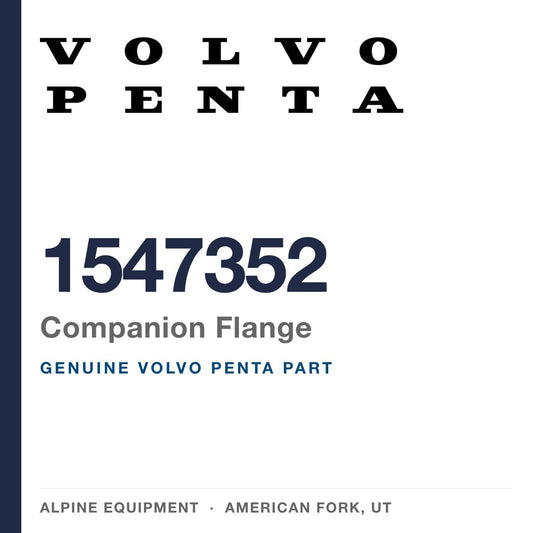 Volvo Penta 1547352 Companion Flange — genuine part from Alpine Equipment, American Fork UT