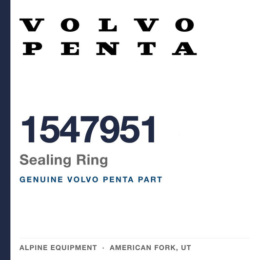 Volvo Penta 1547951 Sealing Ring — genuine part from Alpine Equipment, American Fork UT