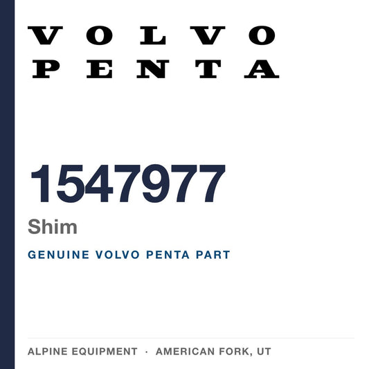 Volvo Penta 1547977 Shim — genuine part from Alpine Equipment, American Fork UT