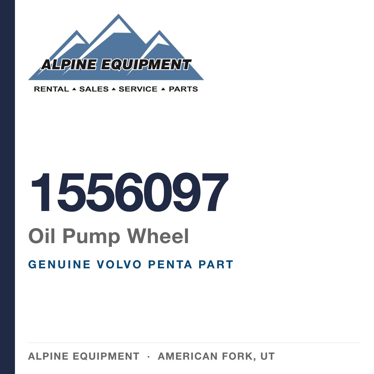 Volvo Penta 1556097 Oil Pump Wheel — genuine part from Alpine Equipment, American Fork UT