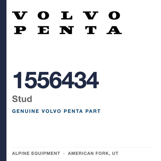 Volvo Penta 1556434 Stud — genuine part from Alpine Equipment, American Fork UT