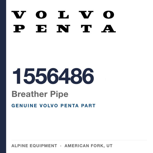 Volvo Penta 1556486 Breather Pipe — genuine part from Alpine Equipment, American Fork UT