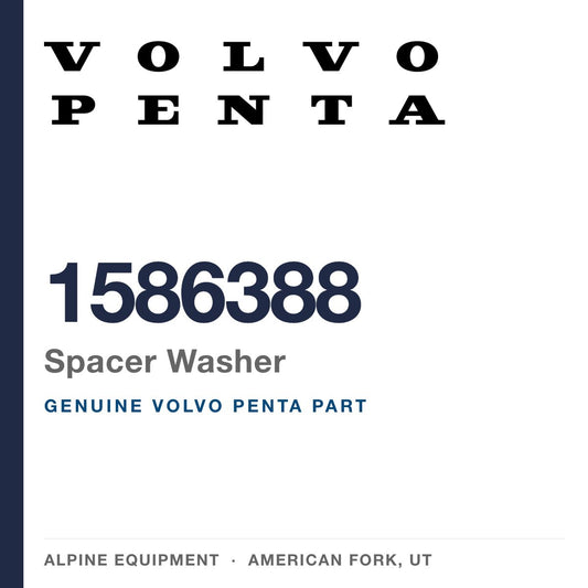 Volvo Penta 1586388 Spacer Washer — genuine part from Alpine Equipment, American Fork UT