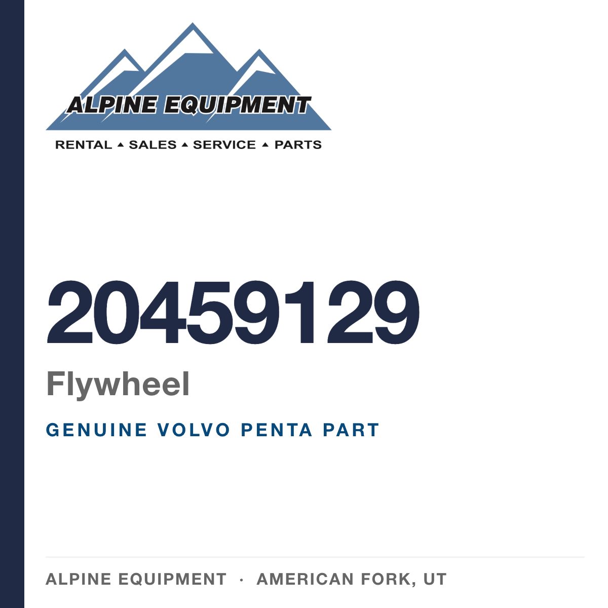 Volvo Penta 20459129 Flywheel — genuine part from Alpine Equipment, American Fork UT