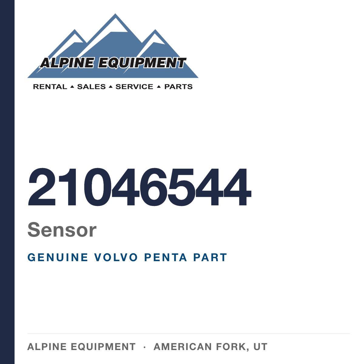 Volvo Penta 21046544 Sensor — genuine part from Alpine Equipment, American Fork UT