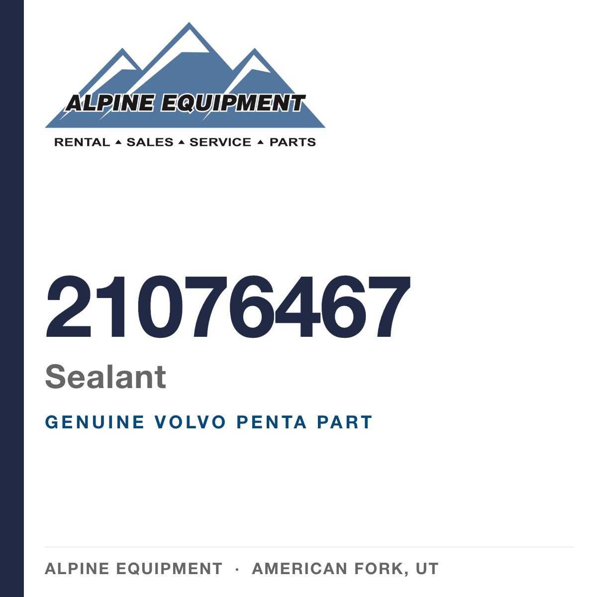 Volvo Penta 21076467 Sealant — genuine part from Alpine Equipment, American Fork UT