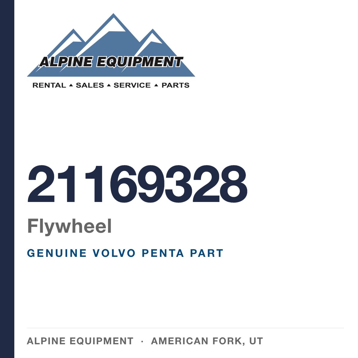 Volvo Penta 21169328 Flywheel — genuine part from Alpine Equipment, American Fork UT