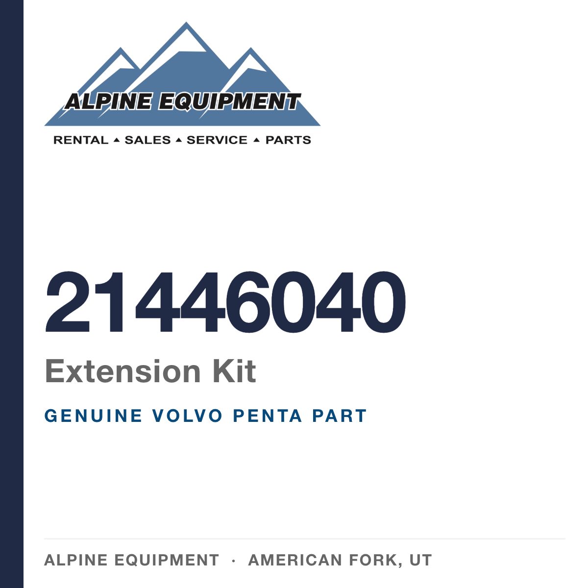 Volvo Penta 21446040 Extension Kit — genuine part from Alpine Equipment, American Fork UT