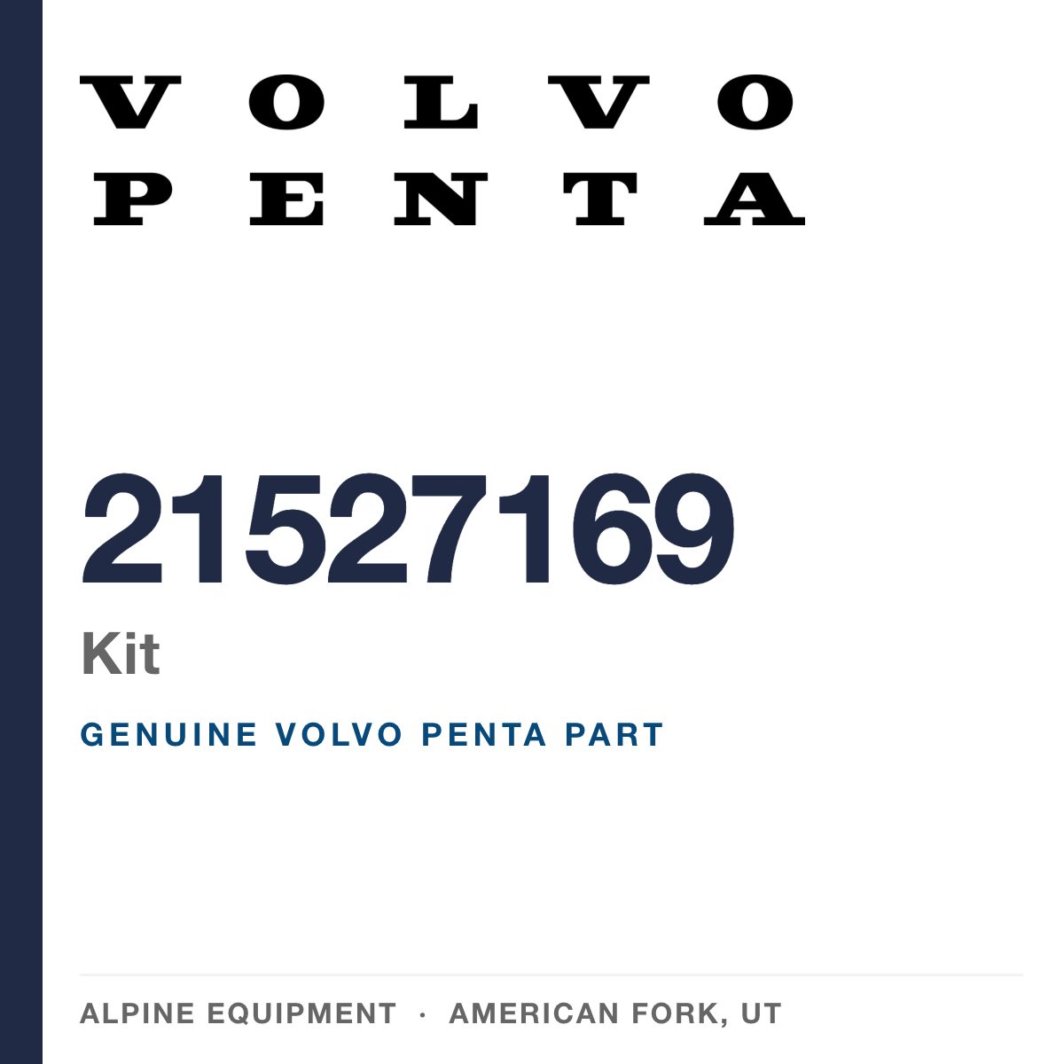 Volvo Penta 21527169 Kit — genuine part from Alpine Equipment, American Fork UT