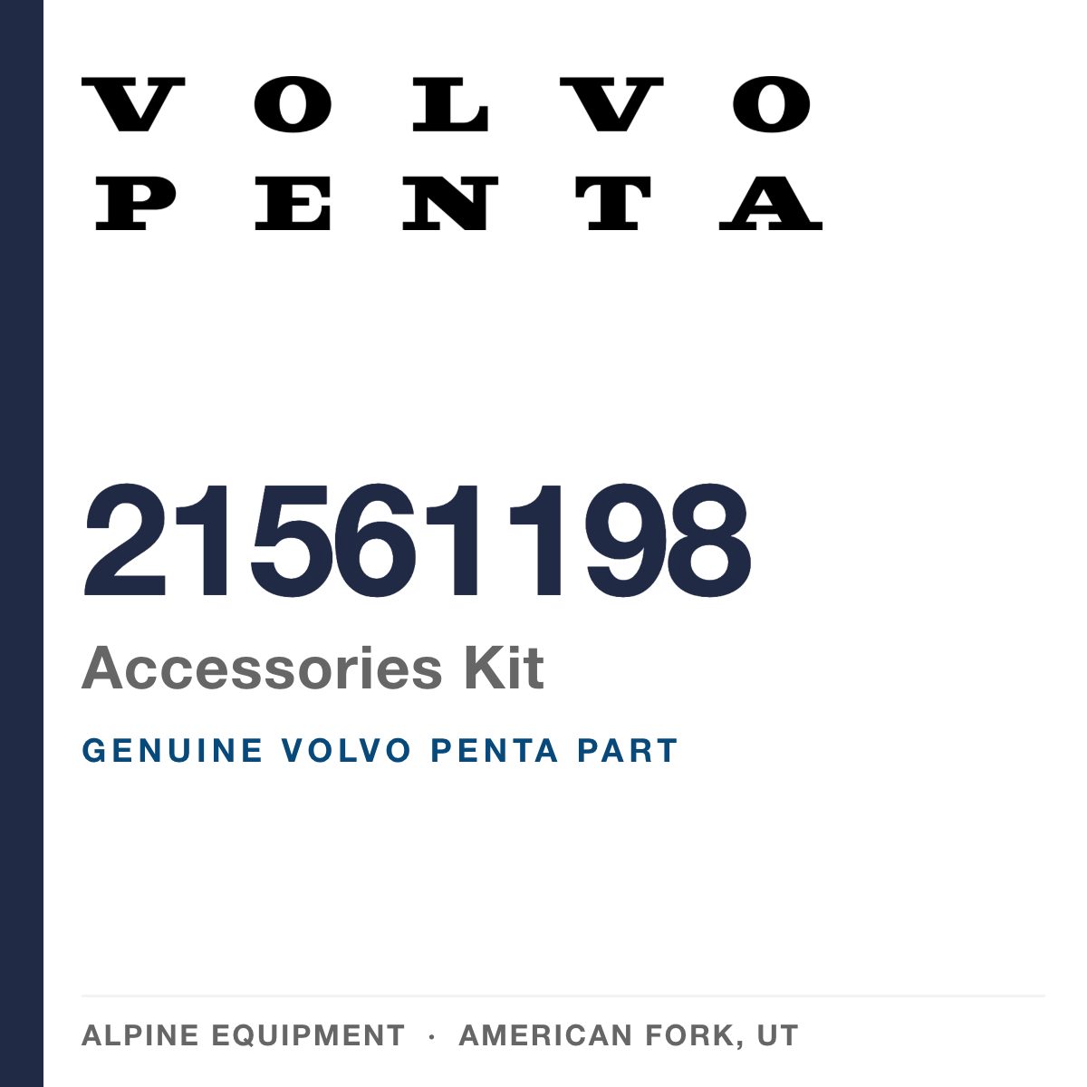 Volvo Penta 21561198 Accessories Kit — genuine part from Alpine Equipment, American Fork UT