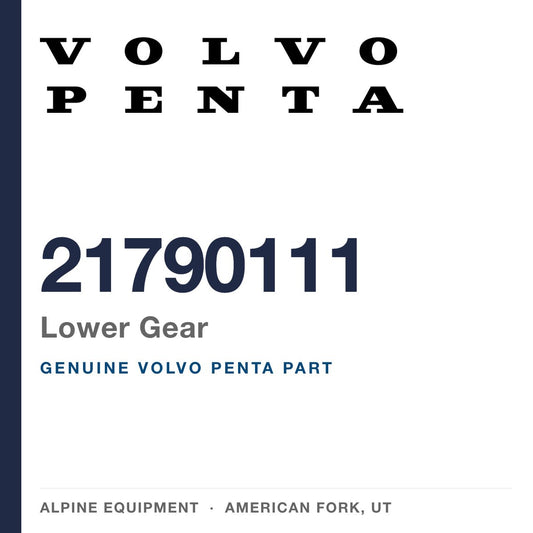 Volvo Penta 21790111 Lower Gear — genuine part from Alpine Equipment, American Fork UT
