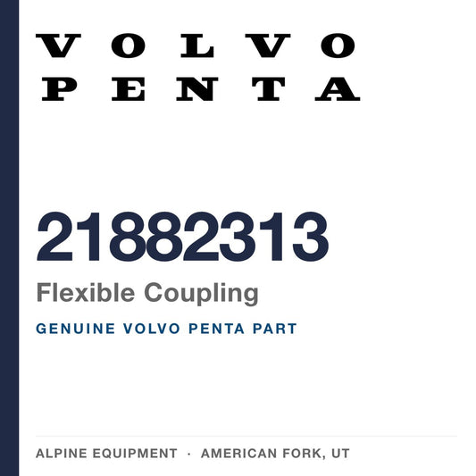 Volvo Penta 21882313 Flexible Coupling — genuine part from Alpine Equipment, American Fork UT