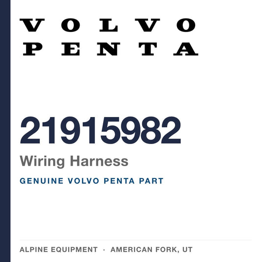 Volvo Penta 21915982 Wiring Harness — genuine part from Alpine Equipment, American Fork UT
