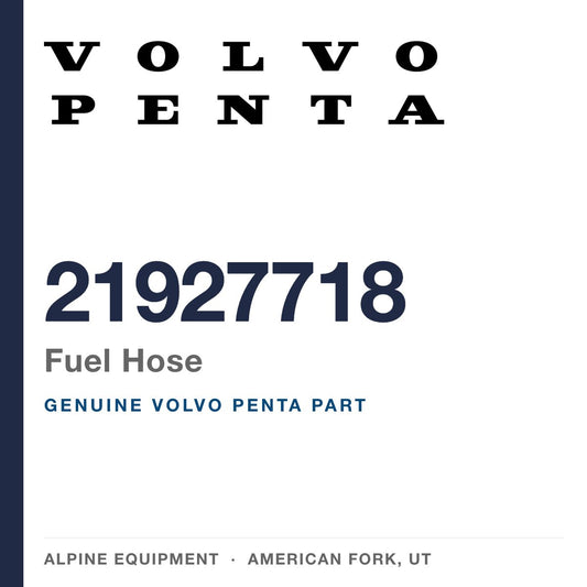 Volvo Penta 21927718 Fuel Hose — genuine part from Alpine Equipment, American Fork UT