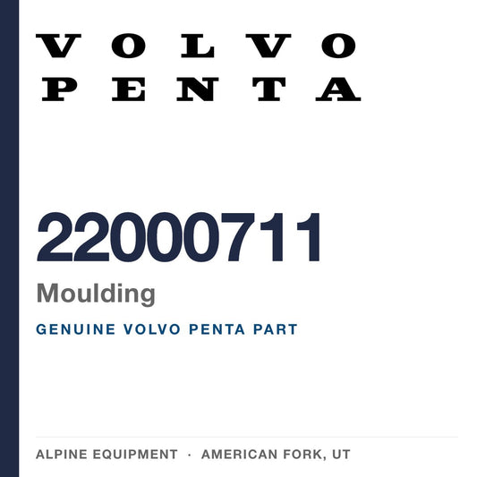 Volvo Penta 22000711 Moulding — genuine part from Alpine Equipment, American Fork UT
