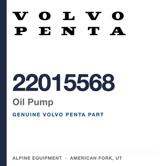 Volvo Penta 22015568 Oil Pump — genuine part from Alpine Equipment, American Fork UT