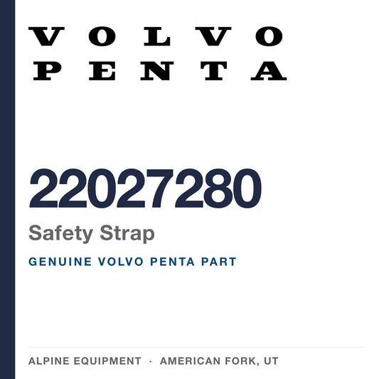 Volvo Penta 22027280 Safety Strap — genuine part from Alpine Equipment, American Fork UT