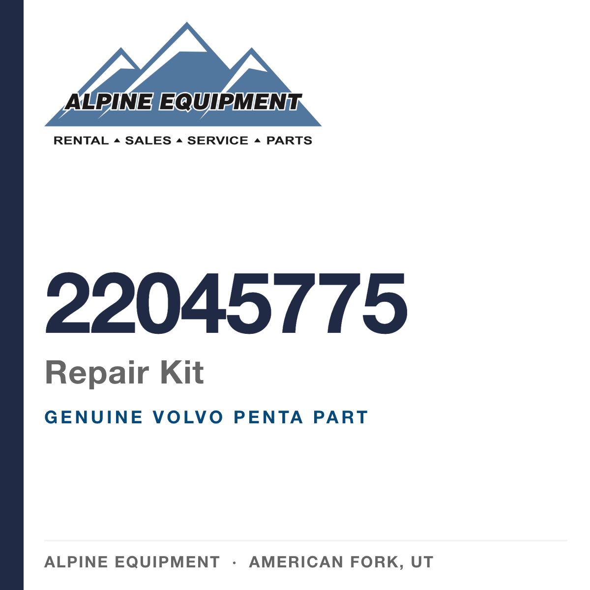 Volvo Penta 22045775 Repair Kit — genuine part from Alpine Equipment, American Fork UT
