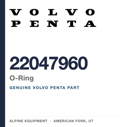 Volvo Penta 22047960 O-Ring — genuine part from Alpine Equipment, American Fork UT