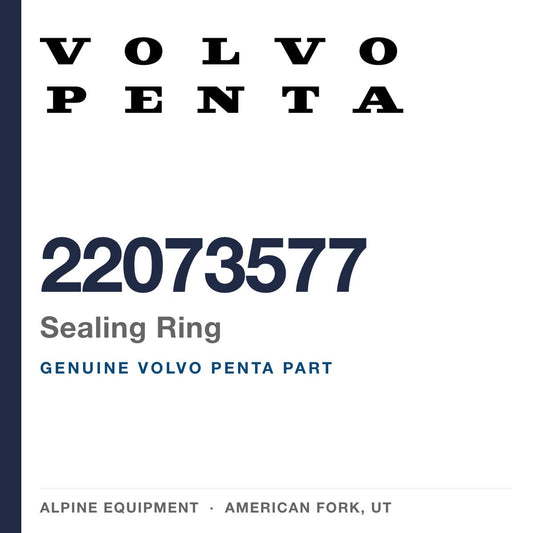 Volvo Penta 22073577 Sealing Ring — genuine part from Alpine Equipment, American Fork UT