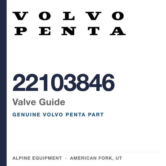 Volvo Penta 22103846 Valve Guide — genuine part from Alpine Equipment, American Fork UT