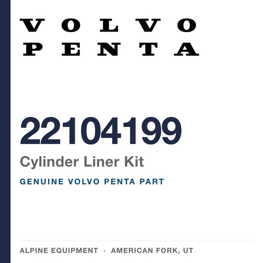 Volvo Penta 22104199 Cylinder Liner Kit — genuine part from Alpine Equipment, American Fork UT