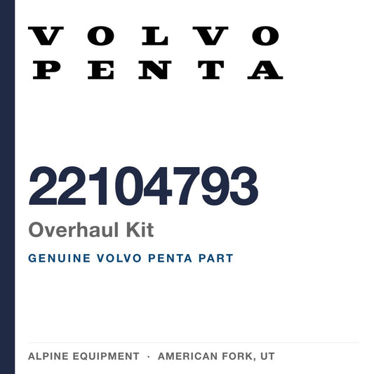 Volvo Penta 22104793 Overhaul Kit — genuine part from Alpine Equipment, American Fork UT