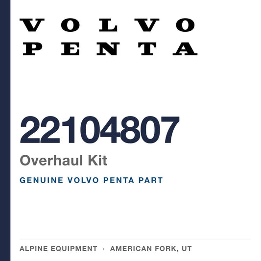 Volvo Penta 22104807 Overhaul Kit — genuine part from Alpine Equipment, American Fork UT
