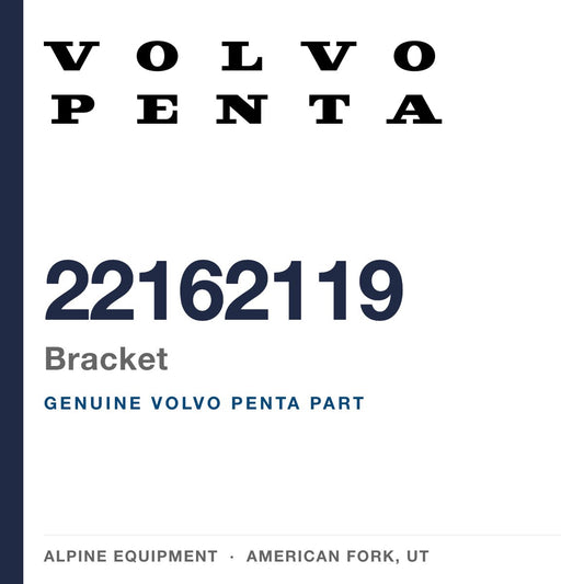 Volvo Penta 22162119 Bracket — genuine part from Alpine Equipment, American Fork UT