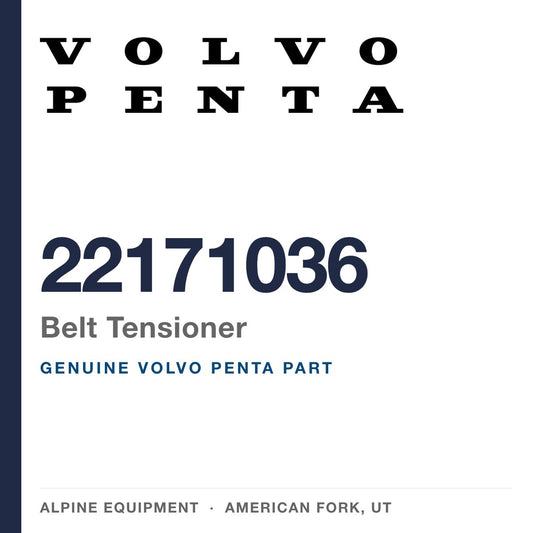 Volvo Penta 22171036 Belt Tensioner — genuine part from Alpine Equipment, American Fork UT