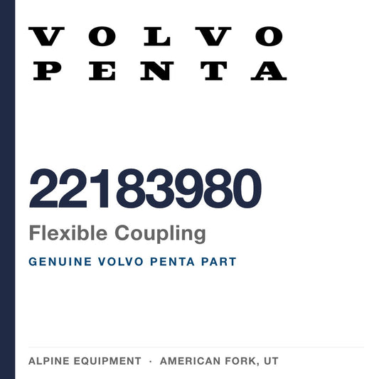 Volvo Penta 22183980 Flexible Coupling — genuine part from Alpine Equipment, American Fork UT