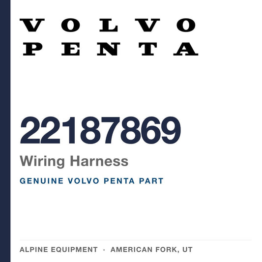 Volvo Penta 22187869 Wiring Harness — genuine part from Alpine Equipment, American Fork UT